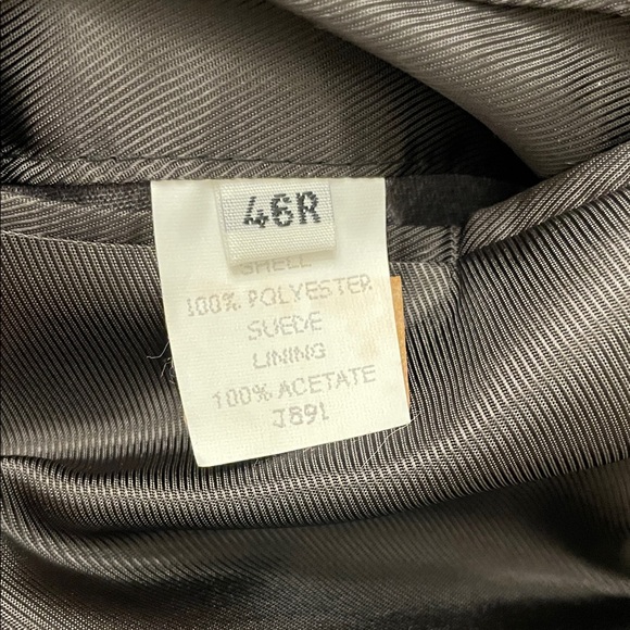 Elegant Brown Faux Suede Men's Blazer - Picture 5 of 7